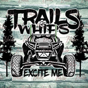 Trails and Whips Excite Me RZR SXS SVG File