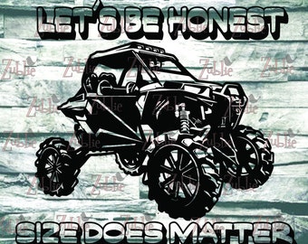 Size Does Matter RZR SXS utv atv SVG File