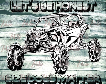 Size Does Matter CanAm SXS utv atv SVG File