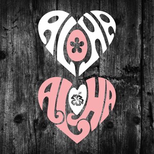 Aloha Hearts SVG File