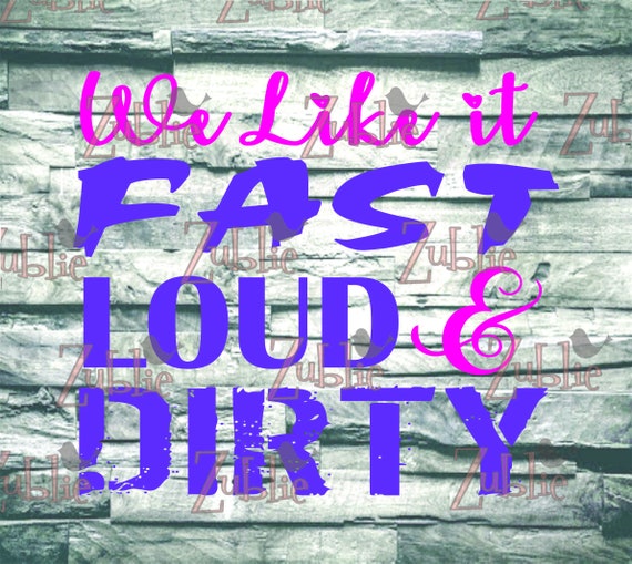 Digital I Ride Fast and Dirty ATV SXS SVG File Drawing & Illustration ...