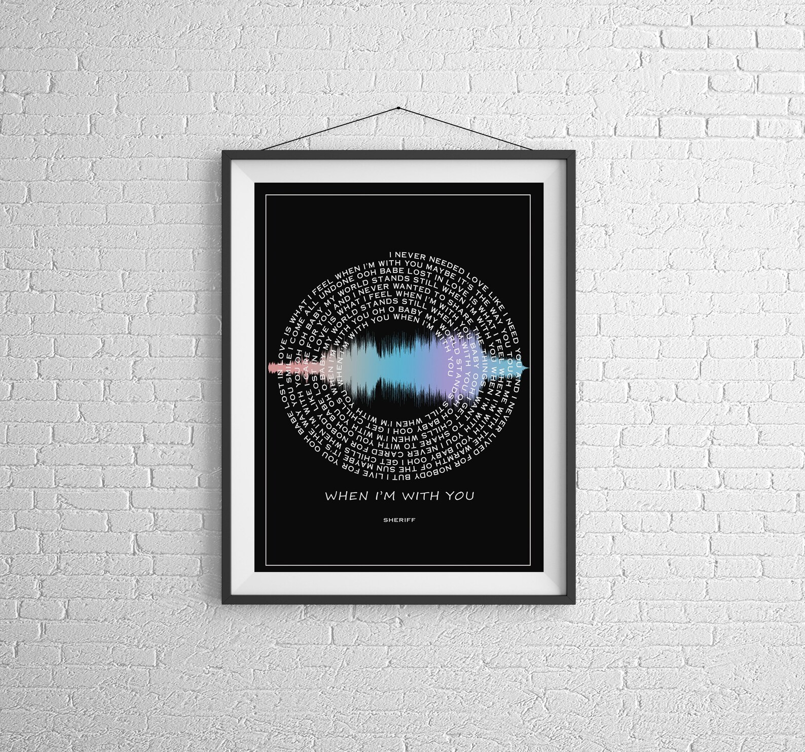 Custom Soundwave Art Print - Etsy
