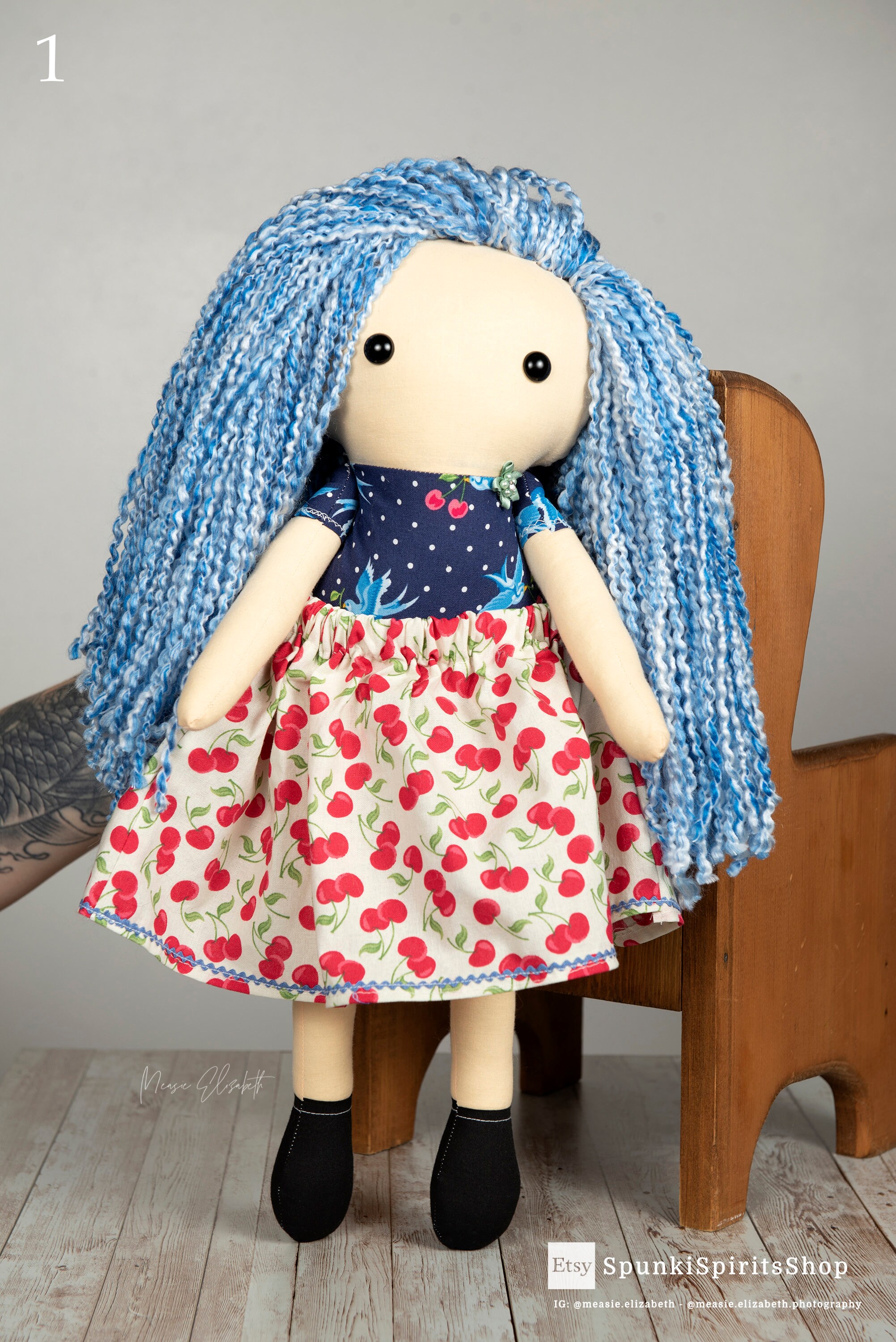 Handcrafted Cloth Dolls With Yarn Hair Etsy