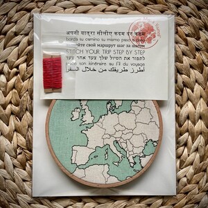 Cercles à broder au fil du voyage