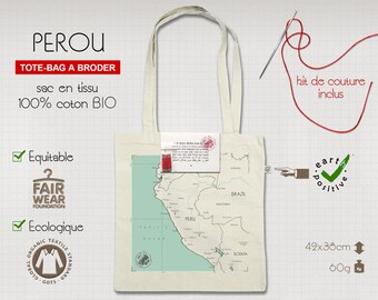PERU or COLOMBIA - map to stitch