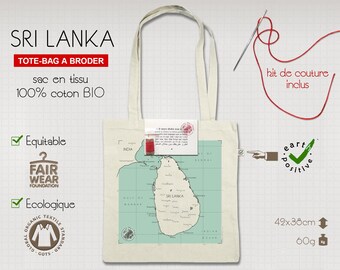 INDIA or SRI LANKA - map to stitch