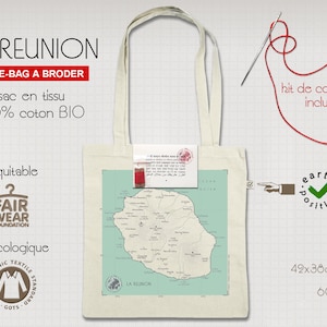 La REUNION - map to stitch