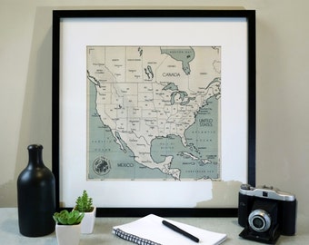 Travel map to frame