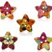 Mixed Star Shape 2 Holes Wood Sewing Buttons Scrapbooking