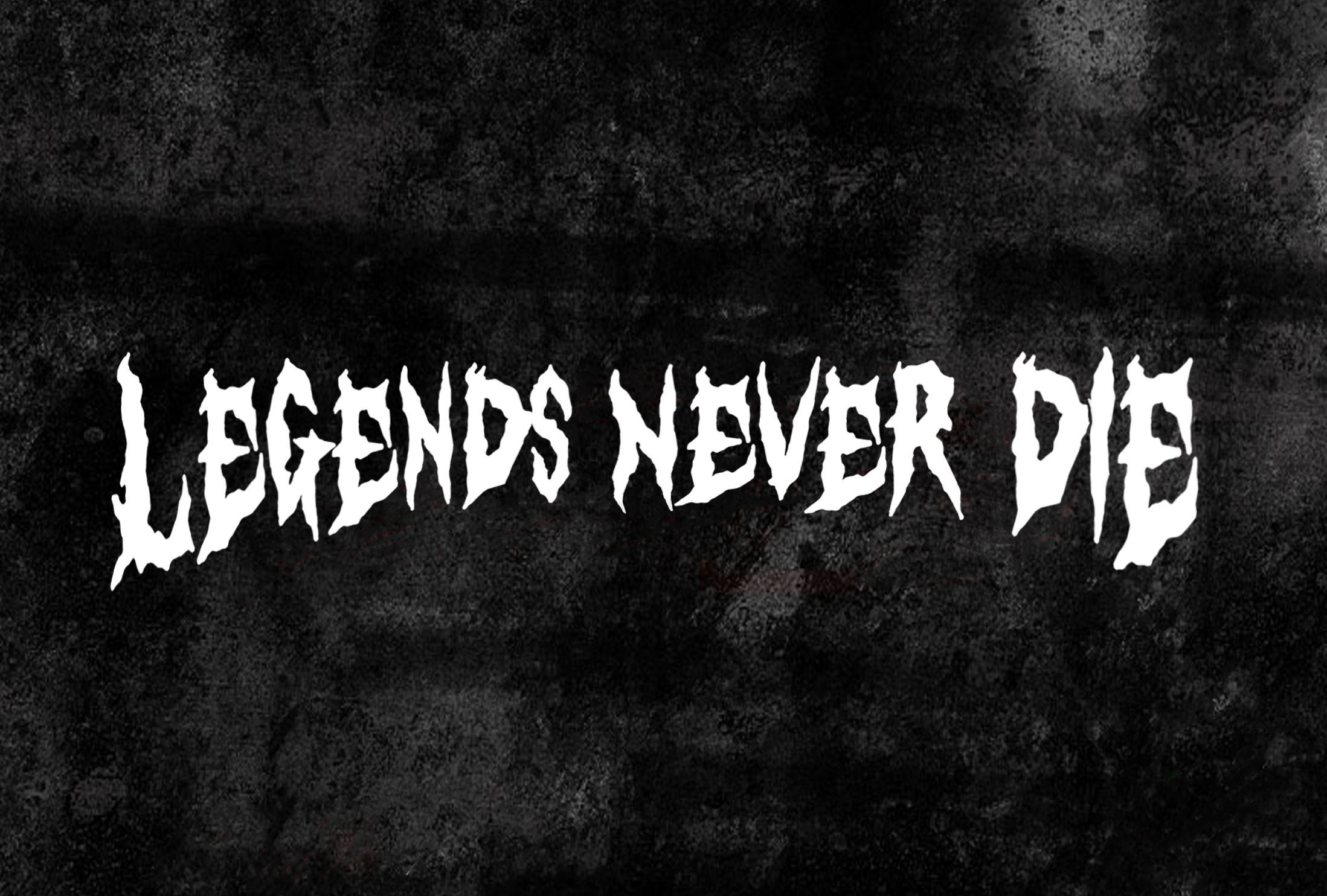 Legends Never Die Vinyl Decal Sticker Colors Available 