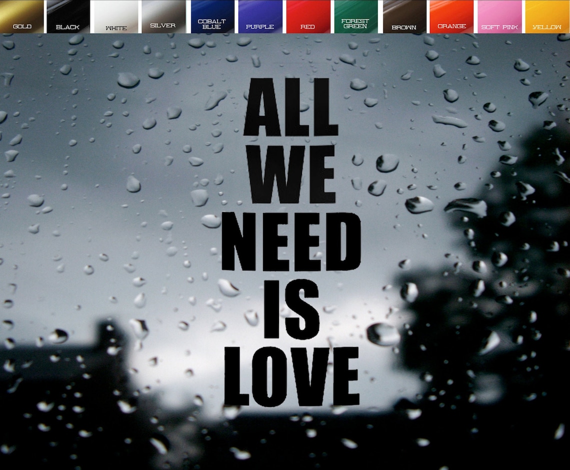 Canserbero All We Need is Love Vinyl Decal Sticker Etsy