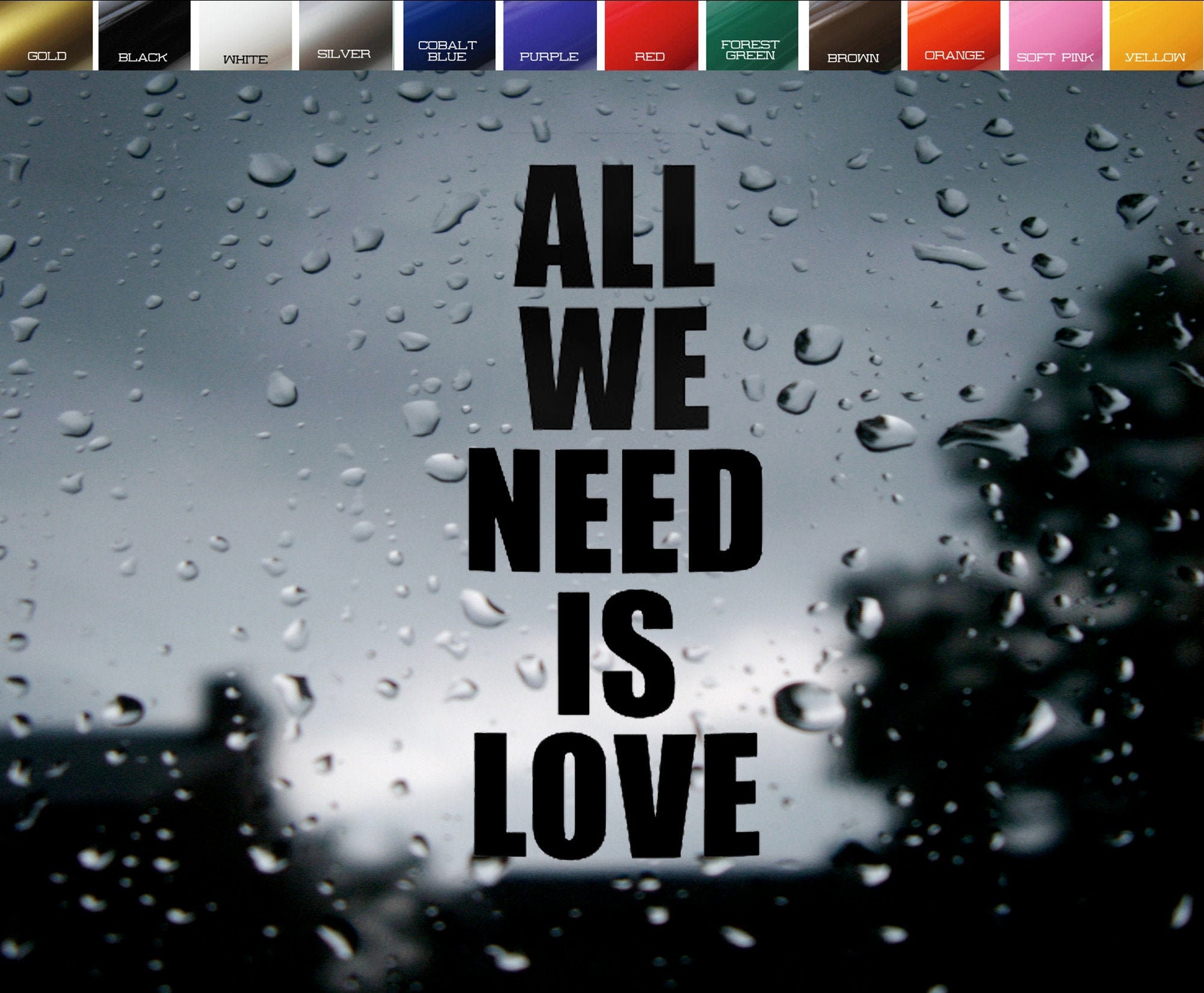 Canserbero All We Need Is Love Vinyl Decal Sticker Etsy