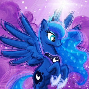 Princess Luna - My Little Pony Friendship is Magic Art Print Poster