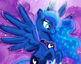 Princess Luna - My Little Pony Friendship is Magic Art Print Poster