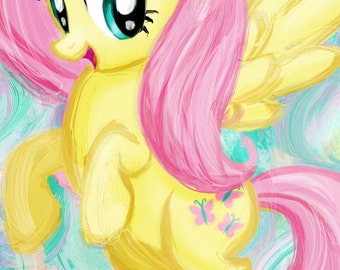 Fluttershy - My Little Pony Friendship is Magic Art Print Poster