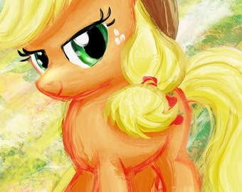 Applejack - My Little Pony Friendship is Magic Art Print Poster