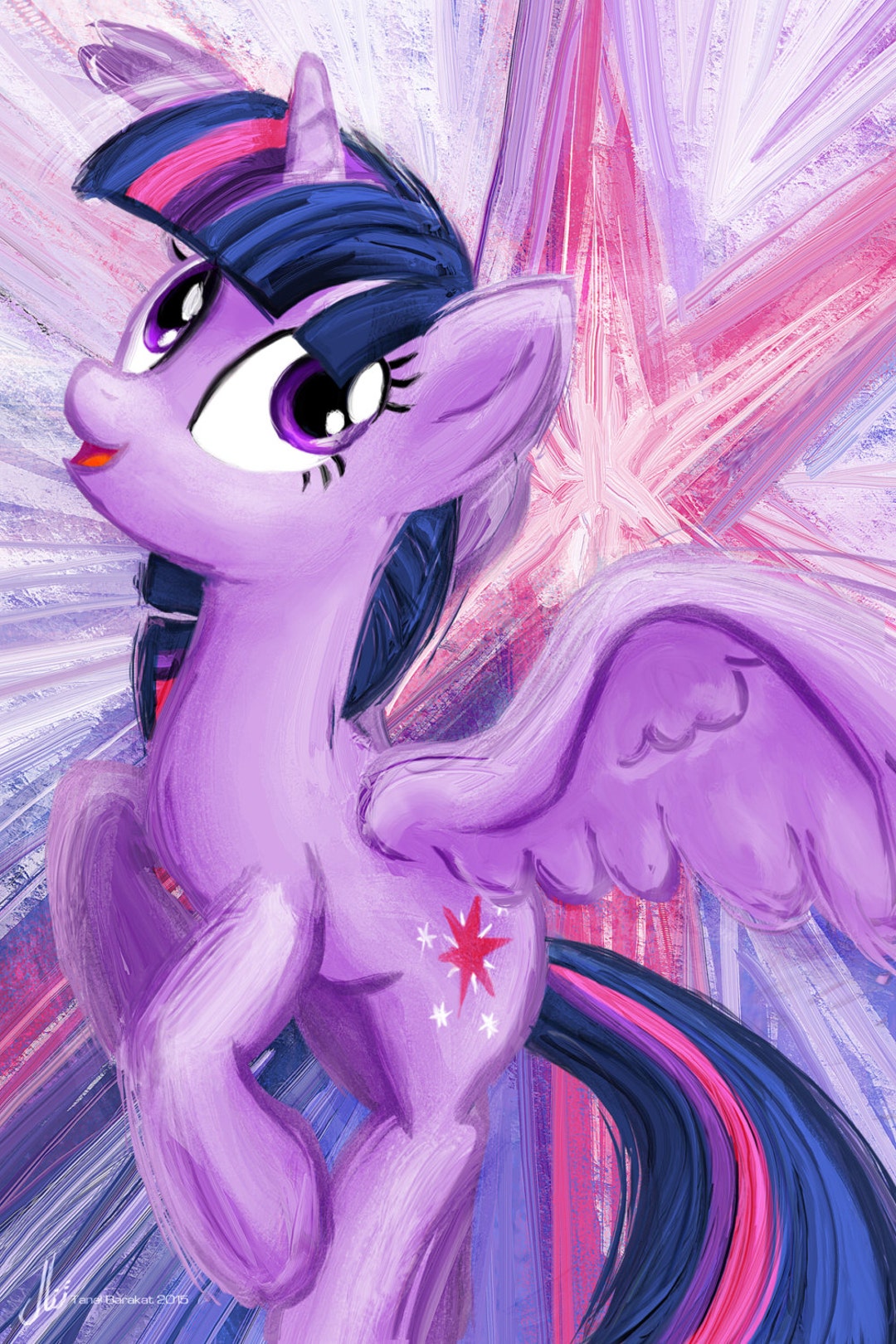 Twilight Sparkle My Little Pony Friendship is Magic Art - Etsy