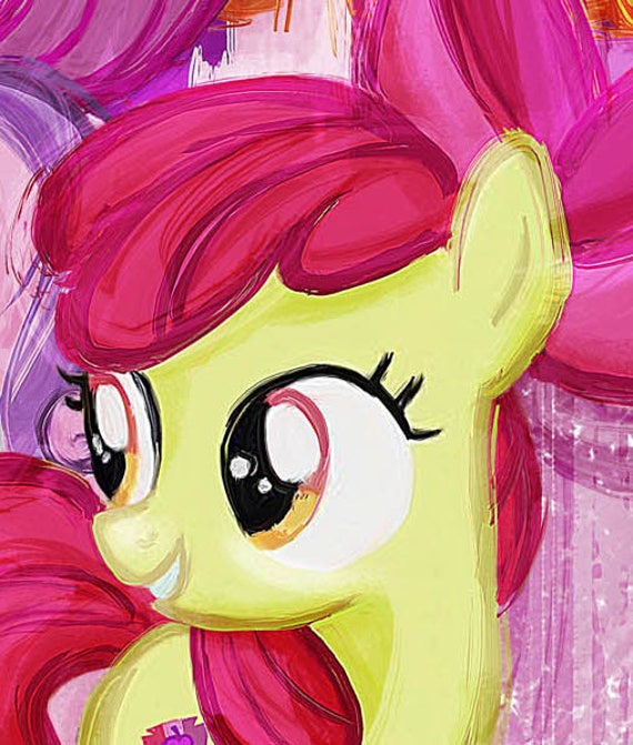 Cutie Mark Crusaders Sweetie Belle Apple Bloom Scootaloo My Little Pony Friendship is Magic Art Print Poster Etsy