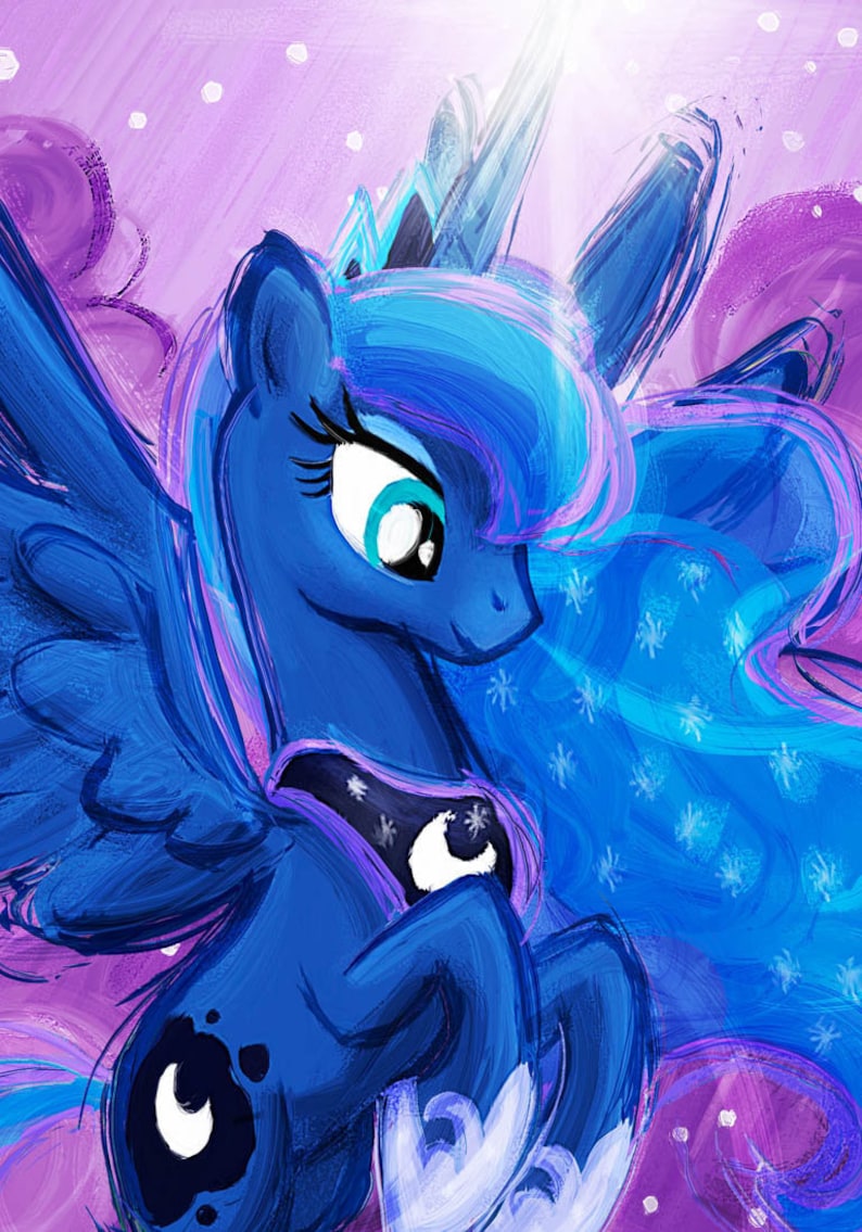 Princess Luna My Little Pony Friendship is Magic Art Print Poster image 2