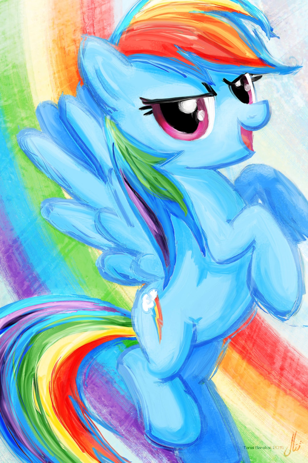 Blue My Little Pony illustration, Rainbow Dash Pinkie Pie