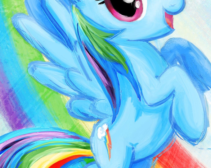 Rainbow Dash My Little Pony Friendship is Magic Art Print Poster - Etsy