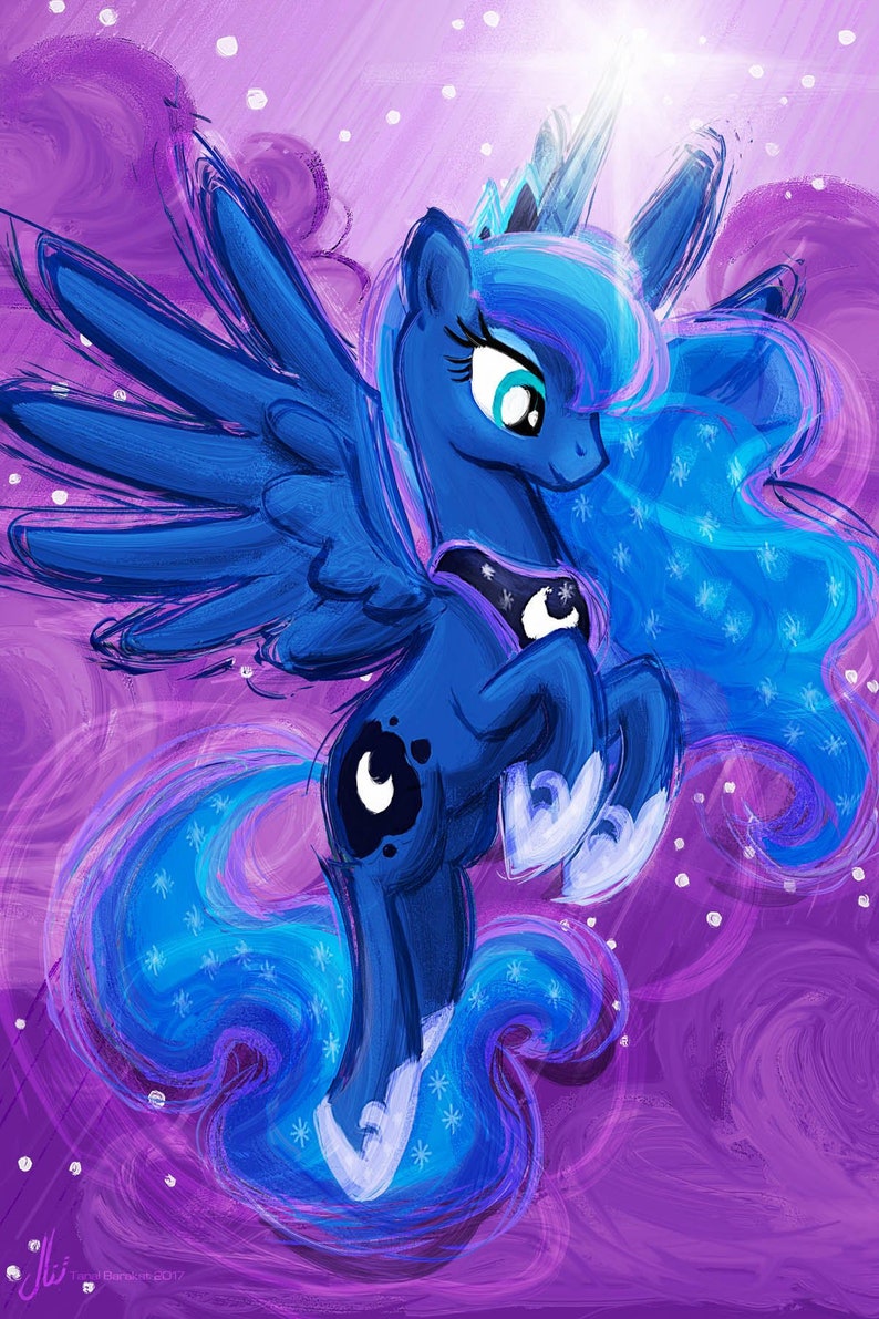 Princess Luna My Little Pony Friendship is Magic Art Print Poster image 1