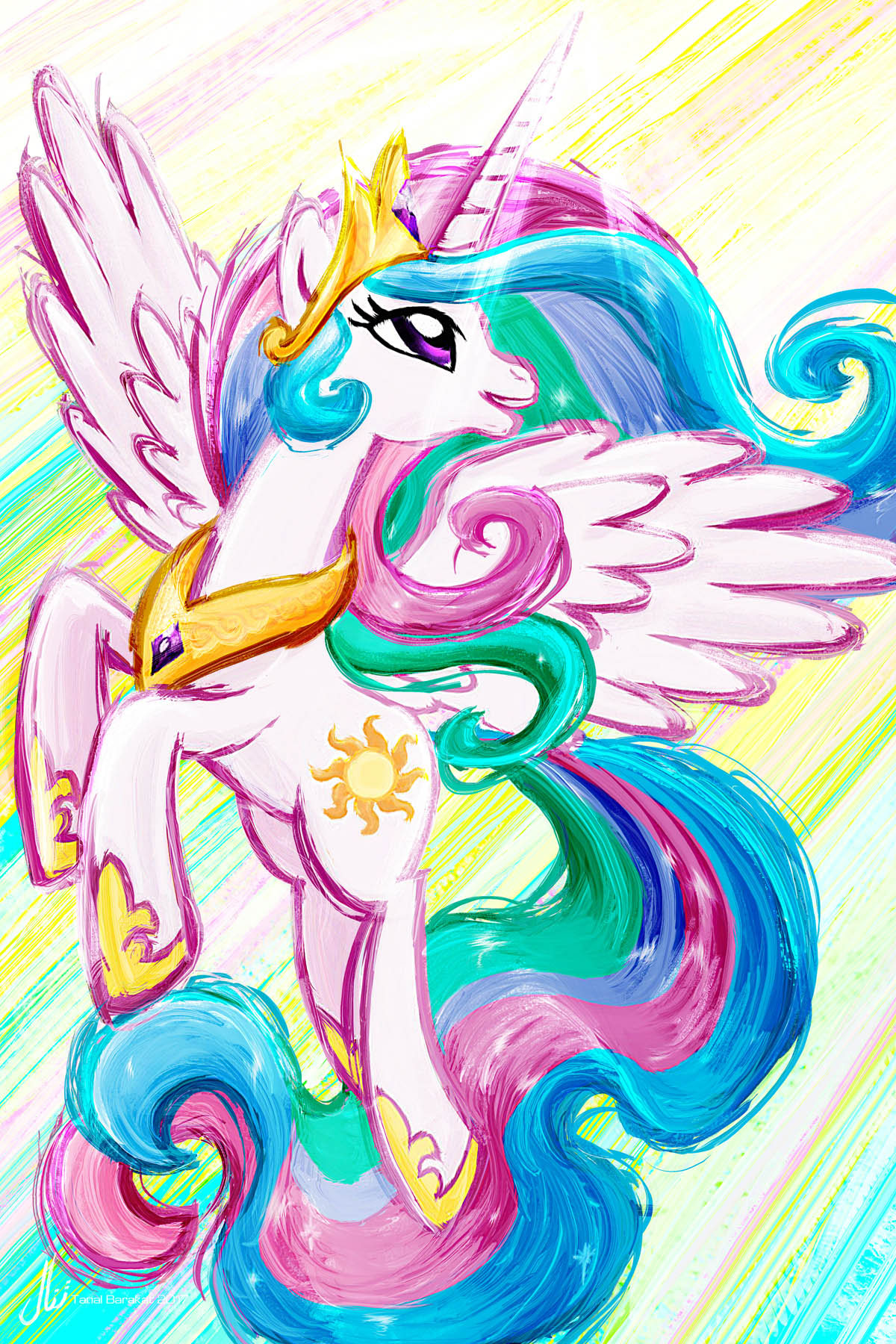Princesse Celestia My Little Pony Princess Celestia My Little Pony Friendship is Magic Art - Etsy Canada