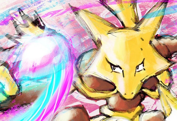Download Evolution Trio - Pokémon Abra, Kadabra, and Alakazam Action  Figures Wallpaper