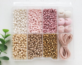 Bead Box Pompones Rosa