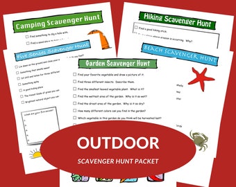 Outdoor Scavenger Hunt Printable Packet