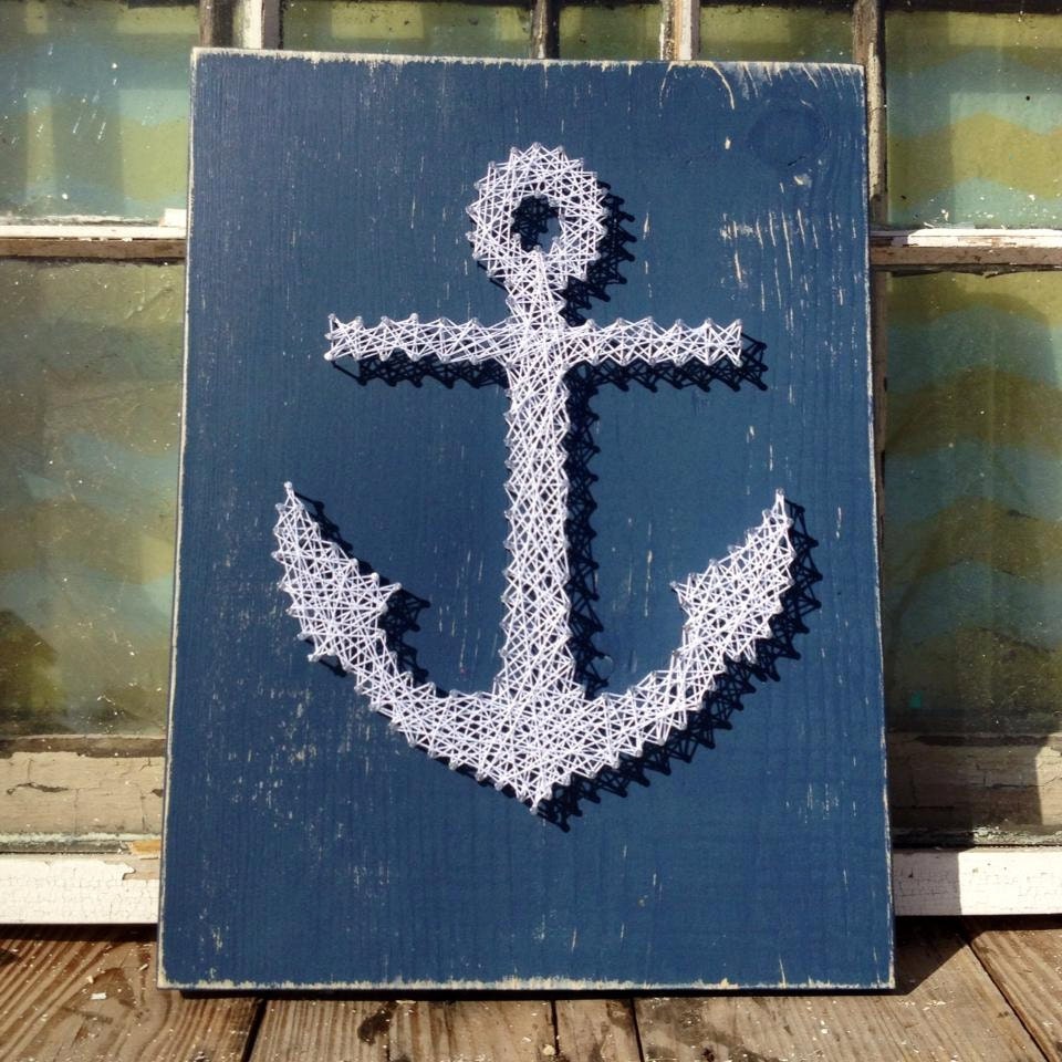 String Art Anchor Nail Art Anchor Anchor Home Decor Navy