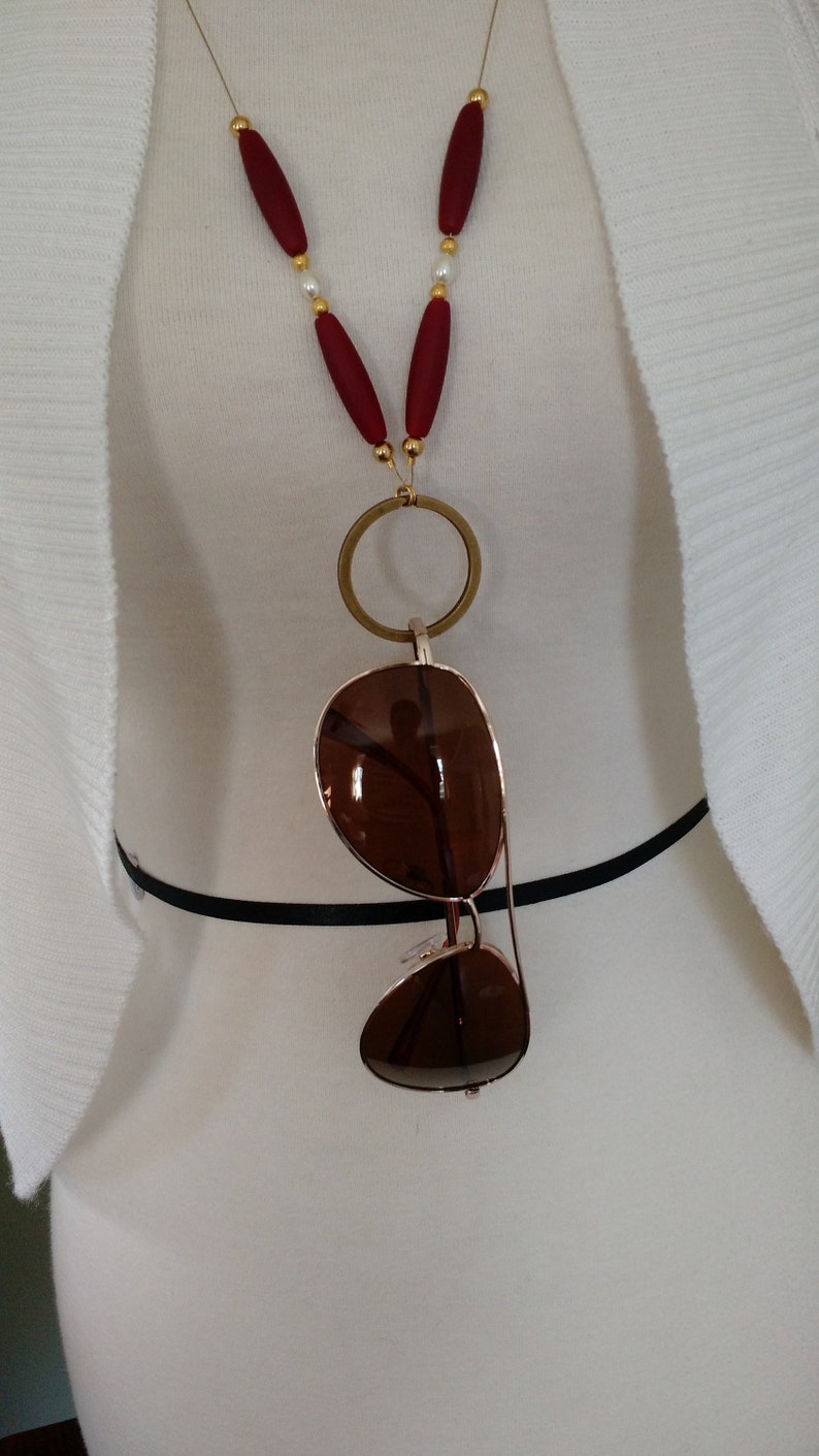 28 long badge lanyard Sunglass Lanyard glasses holder glasses necklace key lanyard summer necklace