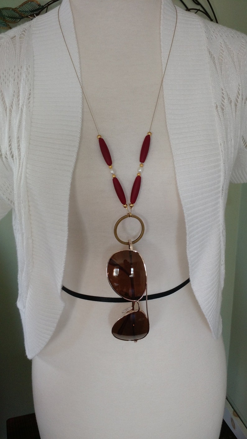 28 long badge lanyard Sunglass Lanyard glasses holder glasses necklace key lanyard summer necklace