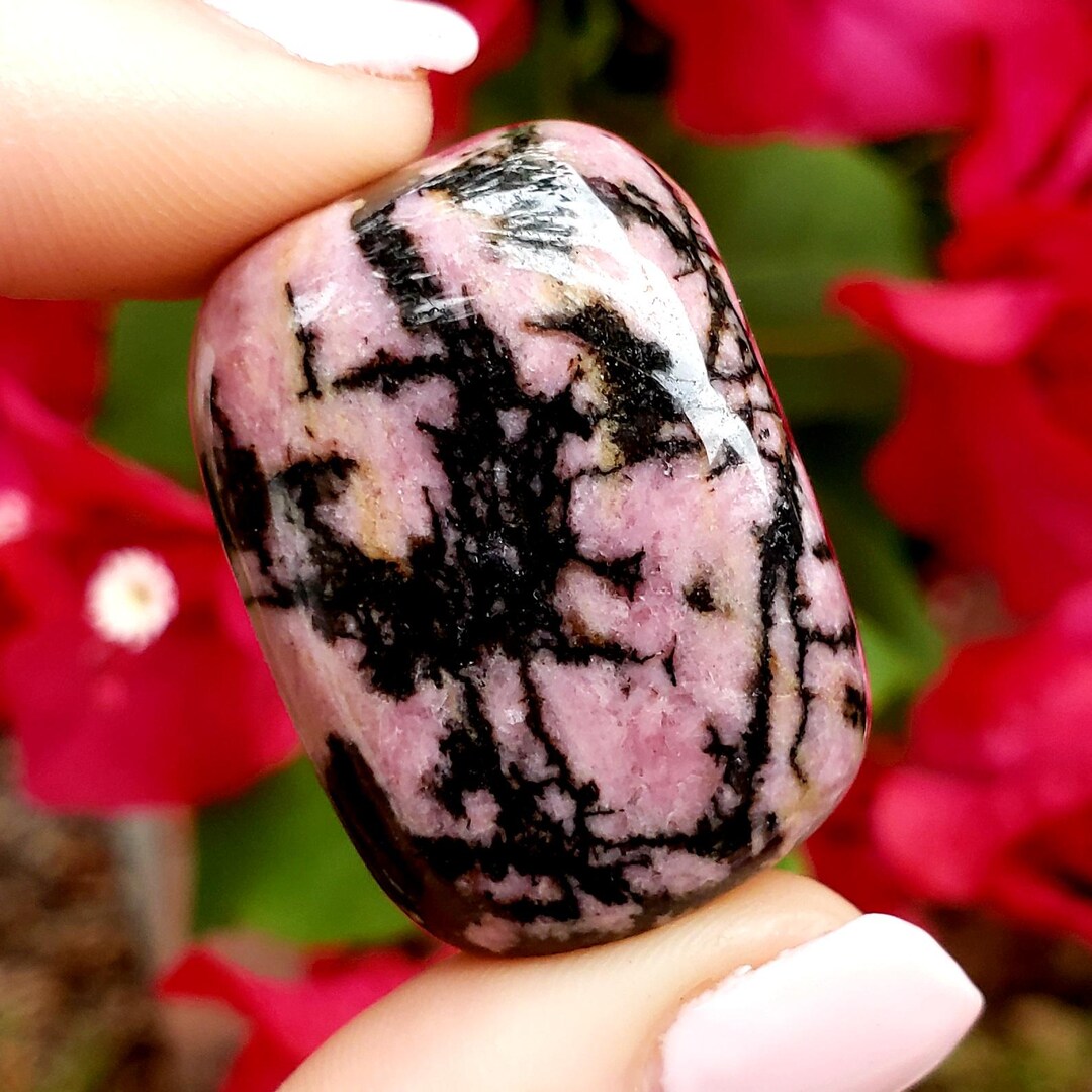 Rhodonite Tumbled Polished Stone - A Grade Natural Healing Metaphysical ...