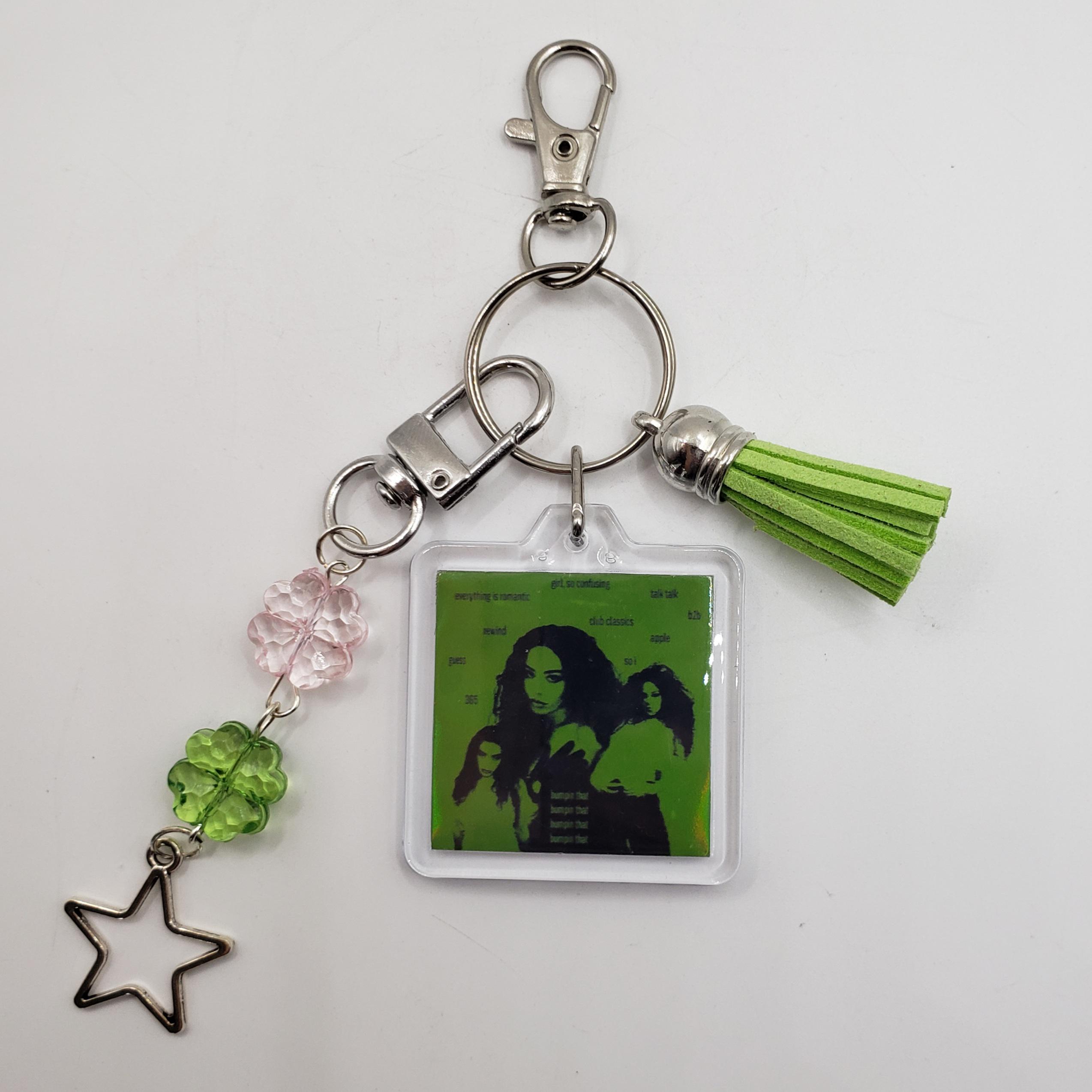 Handmade Double-sided Pop Star Artist Musician Keychain