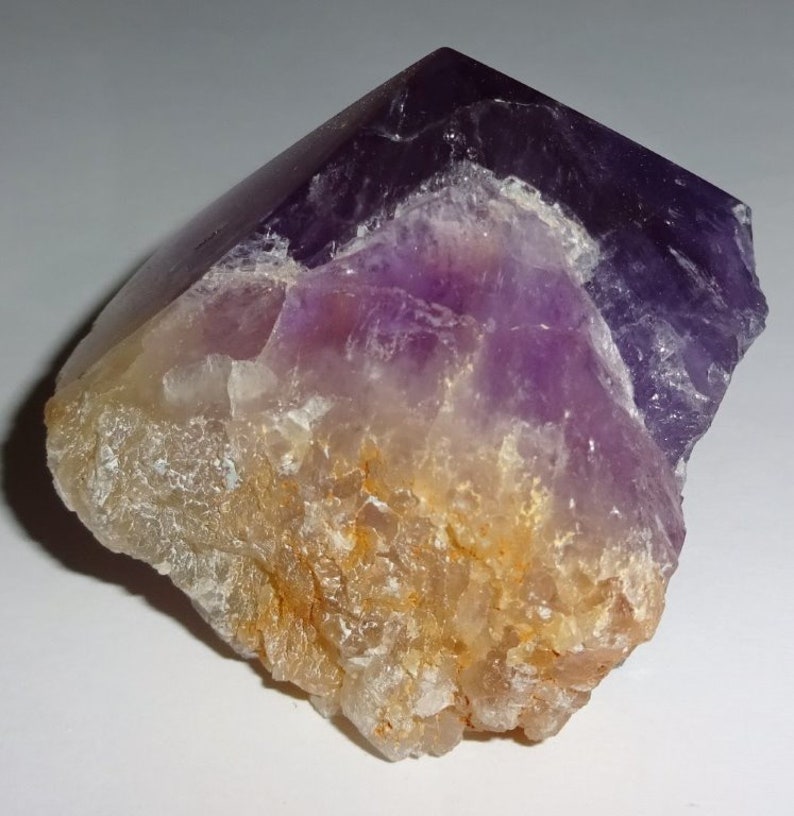 from Brazil polished natural crystal healing gemstone point specimen #4 Amethyst /& Citrine Ametrine