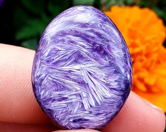 Charoite free formed hand polished crystal healing natural metaphysical gemstone - 1pc