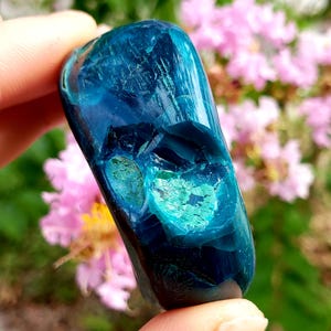 Chrysocolla with Malachite Natural Crystal metaphysical Healing Gemstone polished free formed chakra Specimen - pc#24
