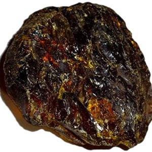Ambre Large - Véritable sève d&#39;arbre fossilisée pétrifiée de Sumatra, en Indonésie, Spécimen brut naturel de guérison des cristaux métaphysiques - 1 pièce