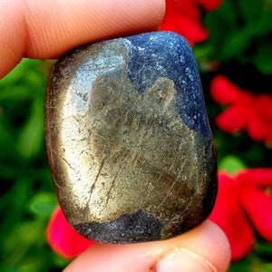 Pyrite, or Iron Pyrite, Also Known as fool&#39;s Gold - Natural Tumbled Crystal Healing Gemstone pyrite piece #1