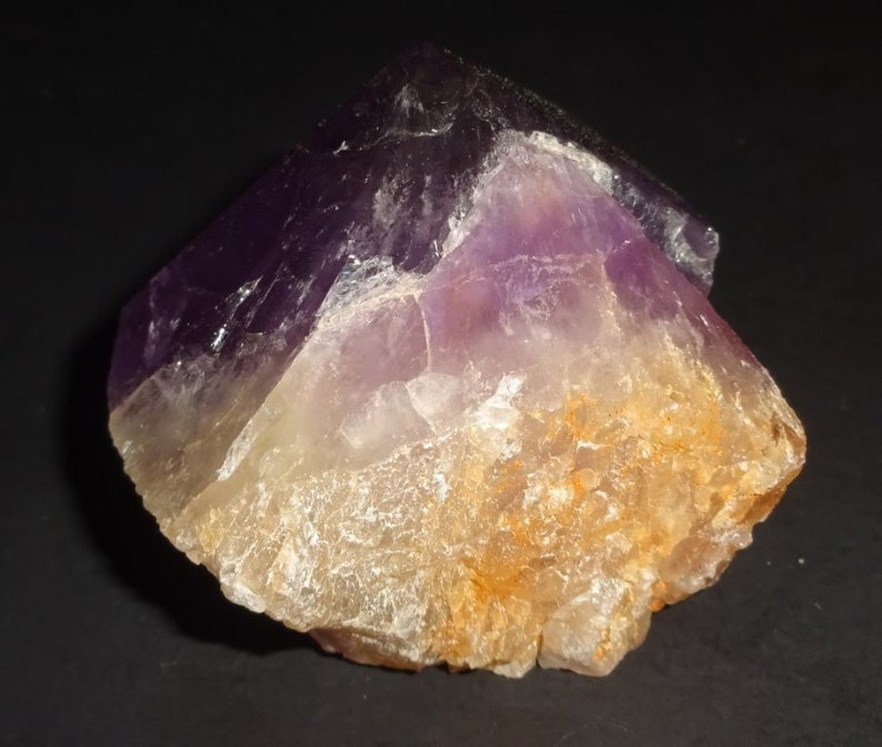 from Brazil polished natural crystal healing gemstone point specimen #4 Amethyst /& Citrine Ametrine