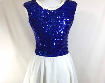 1990s Pair of Sequin Cheerleader Dance Costume Dresses sizes S-M