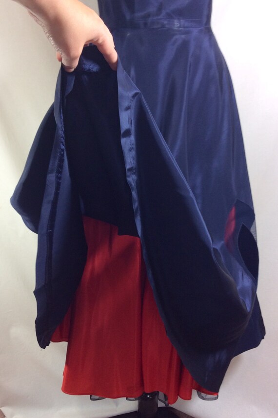 Blush A Line Bateau Neck Sleeves 1950s Dress