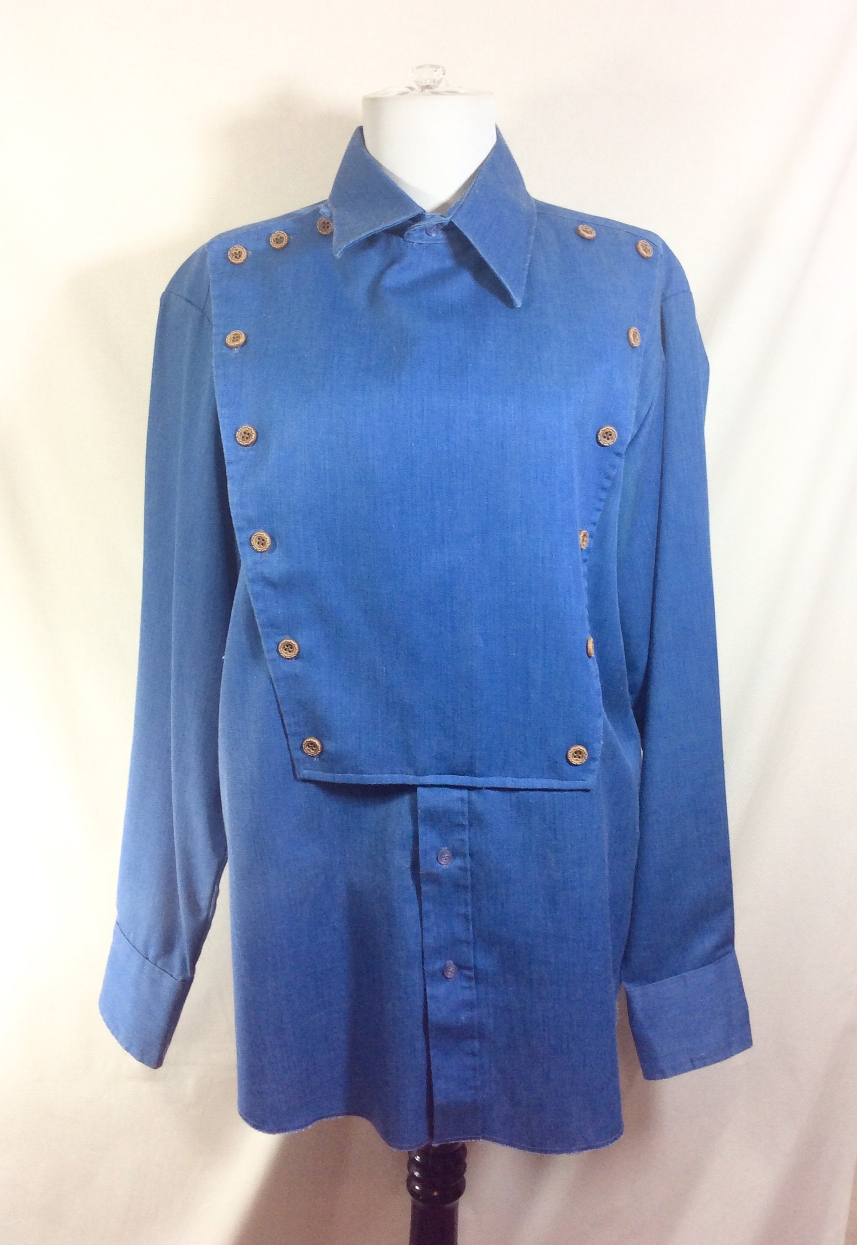 Vintage 90'S Wrangler long-sleeved western shirt, men's size XL cotton white type Vintage Second Hand