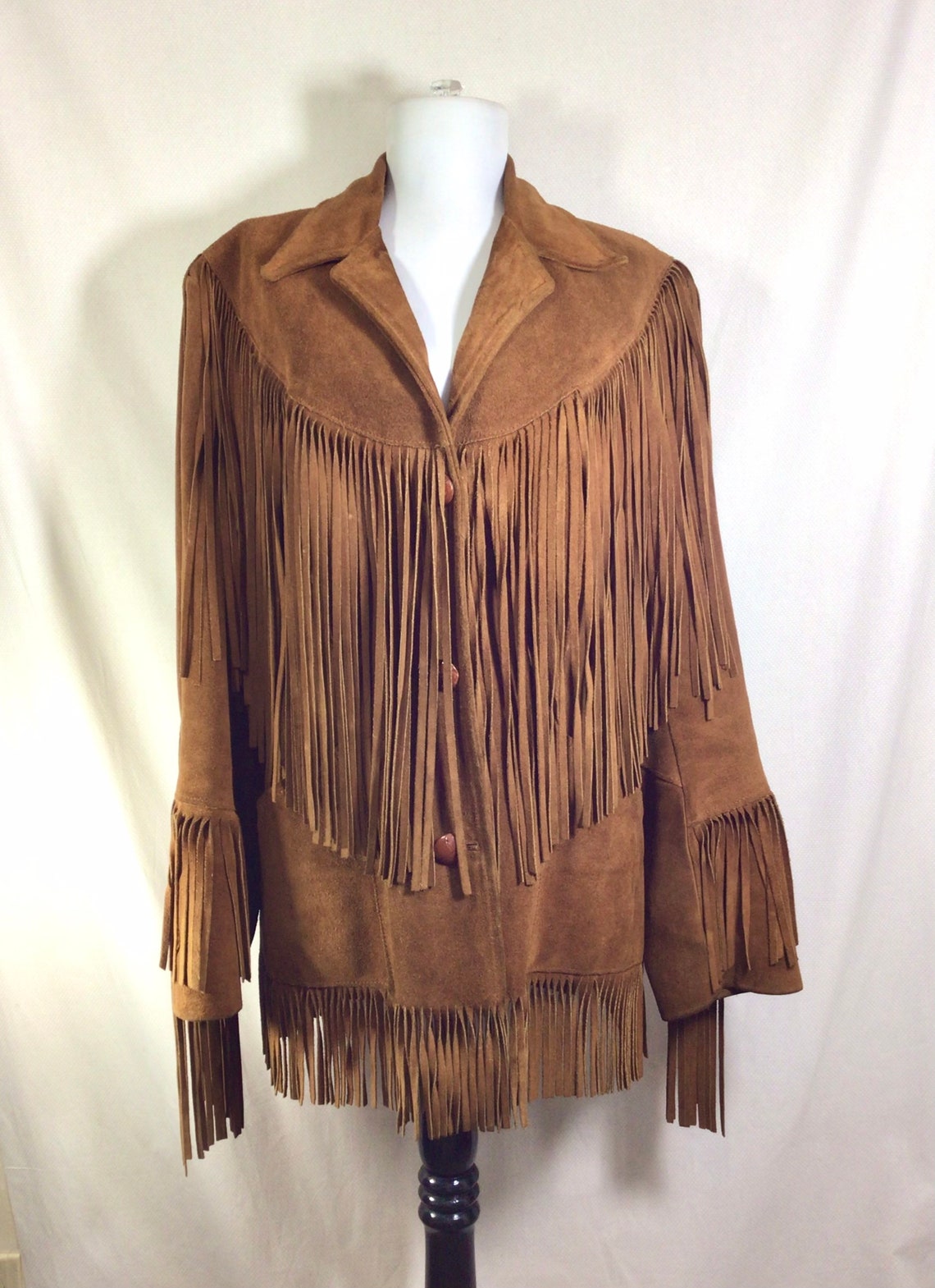 1970s Ms Pioneer Suede Fringed Jacket size M/L | Etsy