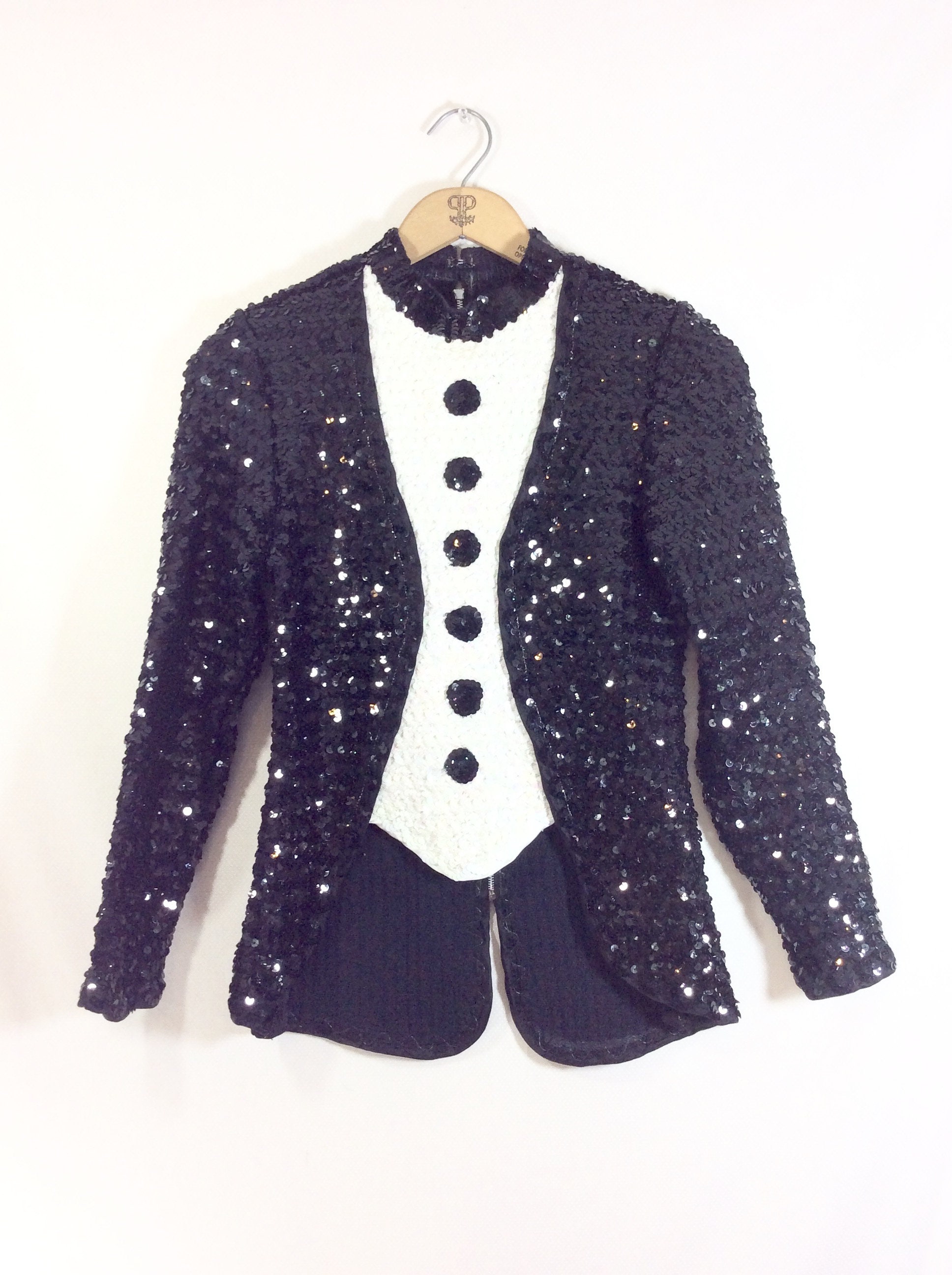 sequin tuxedo women's