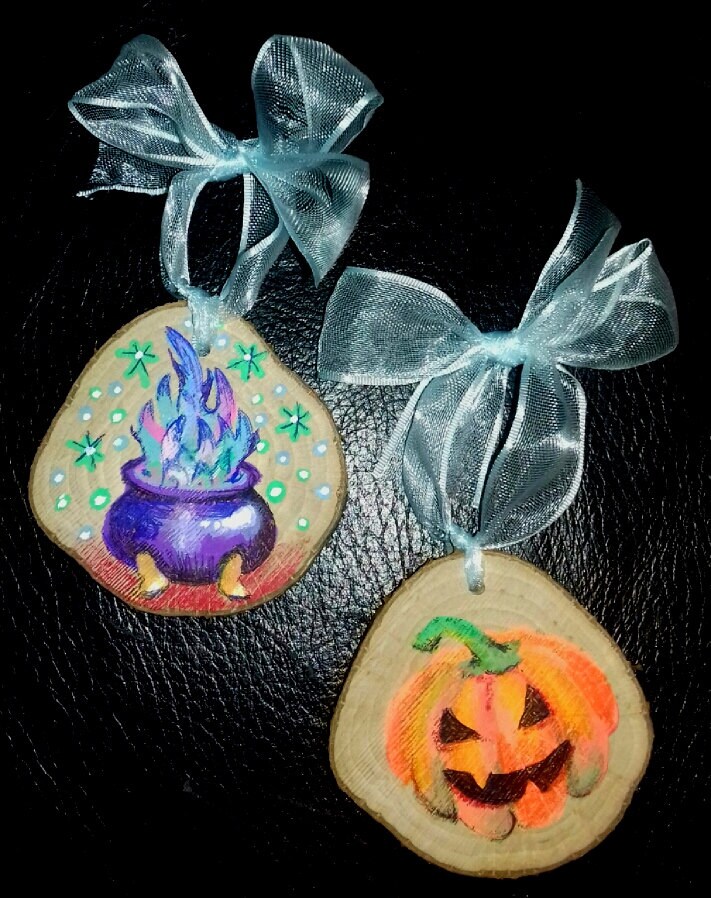 Decoración de Halloween madera Cauldren mágico tan linda | Etsy