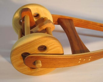 wooden lawn mower toy