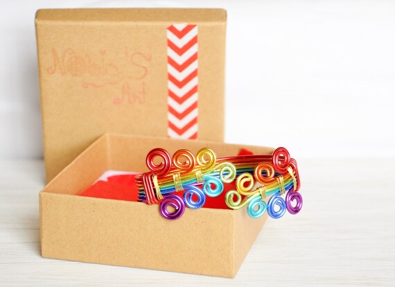 Rainbow bracelet, Rainbow gifts, Gay pride Bracelet, Lesbian wedding gift, Lesbian couples, Rainbow wedding, Gay jewelry Gift, LBGT lgbtq