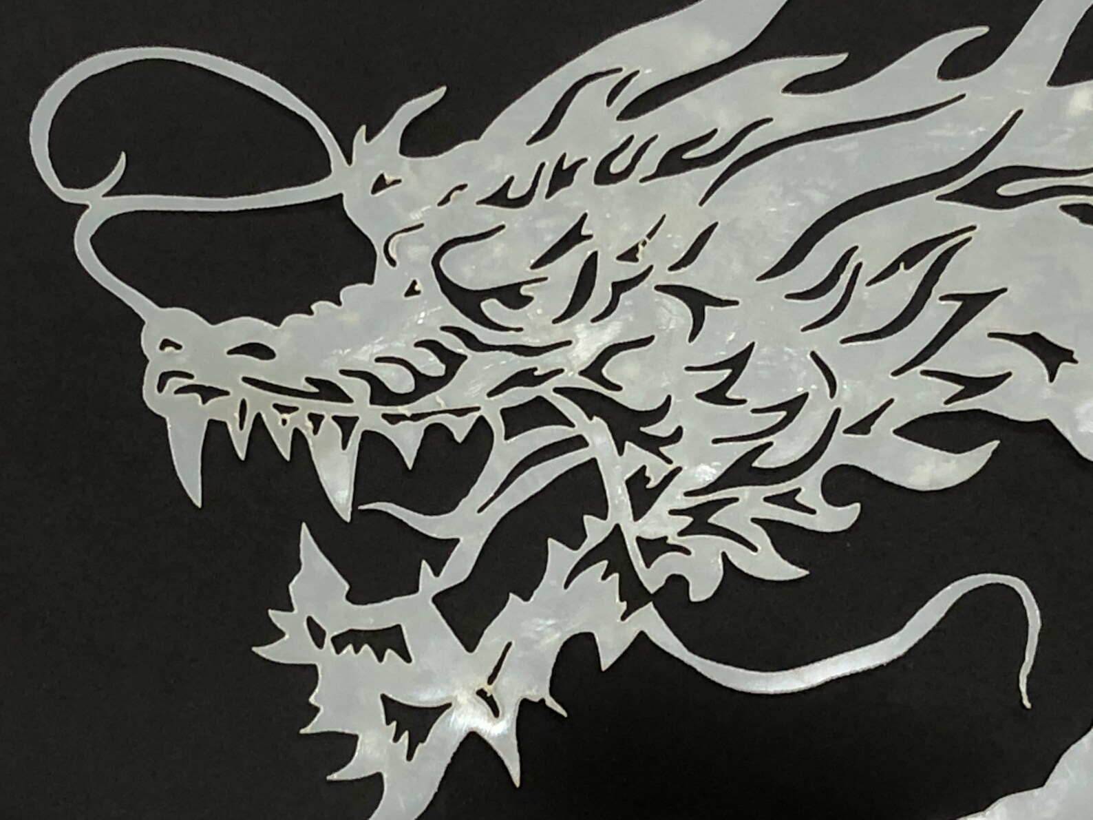 Oriental Dragon Head reusable stencil laser cut 10 mils | Etsy